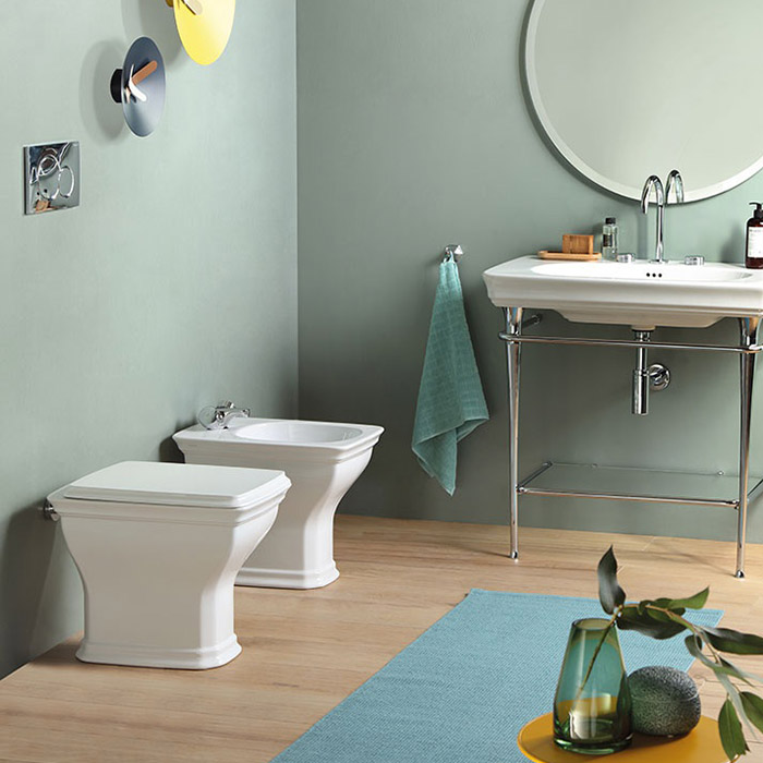 Унитаз приставной (бачок в стене) ArtCeram Civitas CIV003 01;00 белый, без сиденья