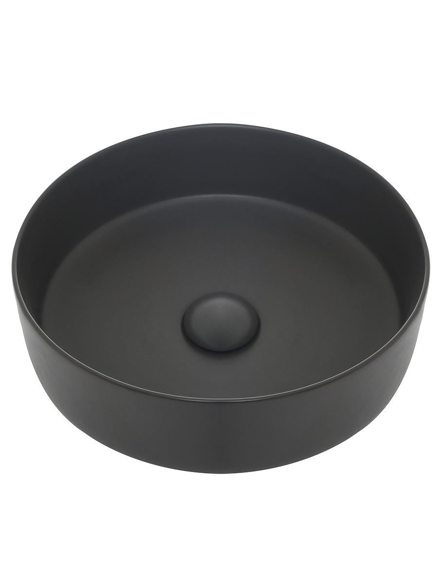 Раковина накладная 35.5см AQUAme AQM5012MDG серый матовый