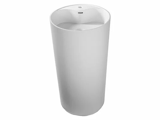 Раковина напольная 45см MonteBianco Pisa Rubinetto 11234 белый матовый