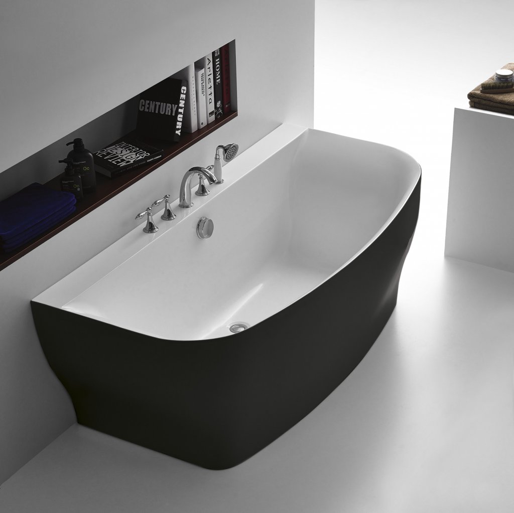 Акриловая ванна Belbagno BB74-NERO