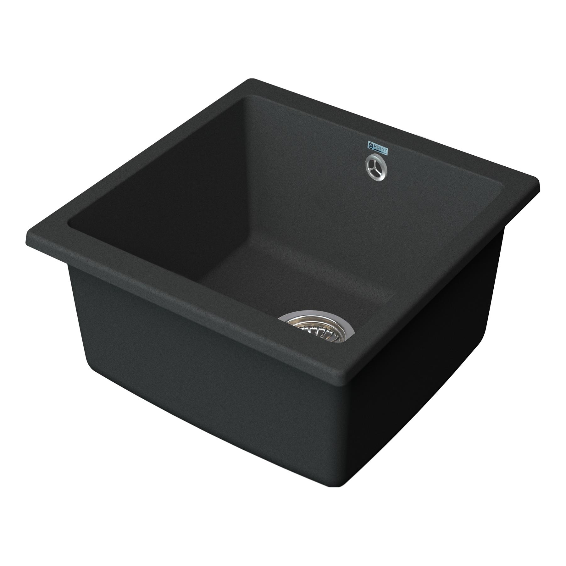 Мойка кухонная Point Бату 45 PN3008GR, графит