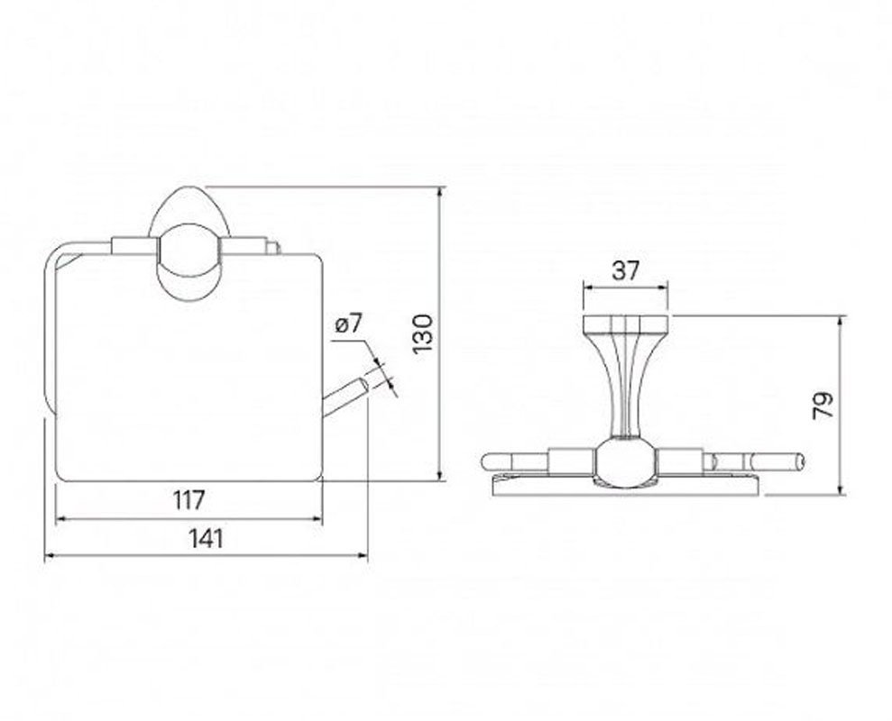 Держатель туалетной бумаги IDDIS Male MALSSC0i43 хром