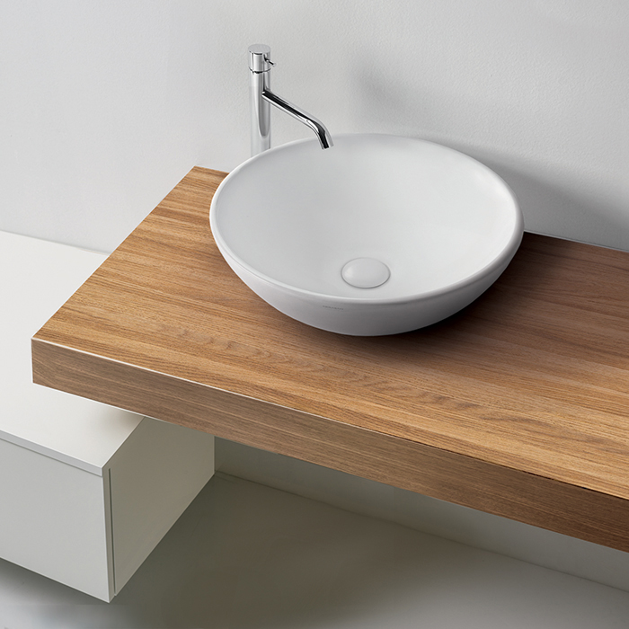 Раковина накладная 46см Kerasan Ciotola 430330 белый матовый