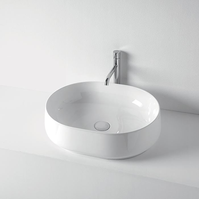 Раковина накладная 53см Kerasan F10 460501 белый