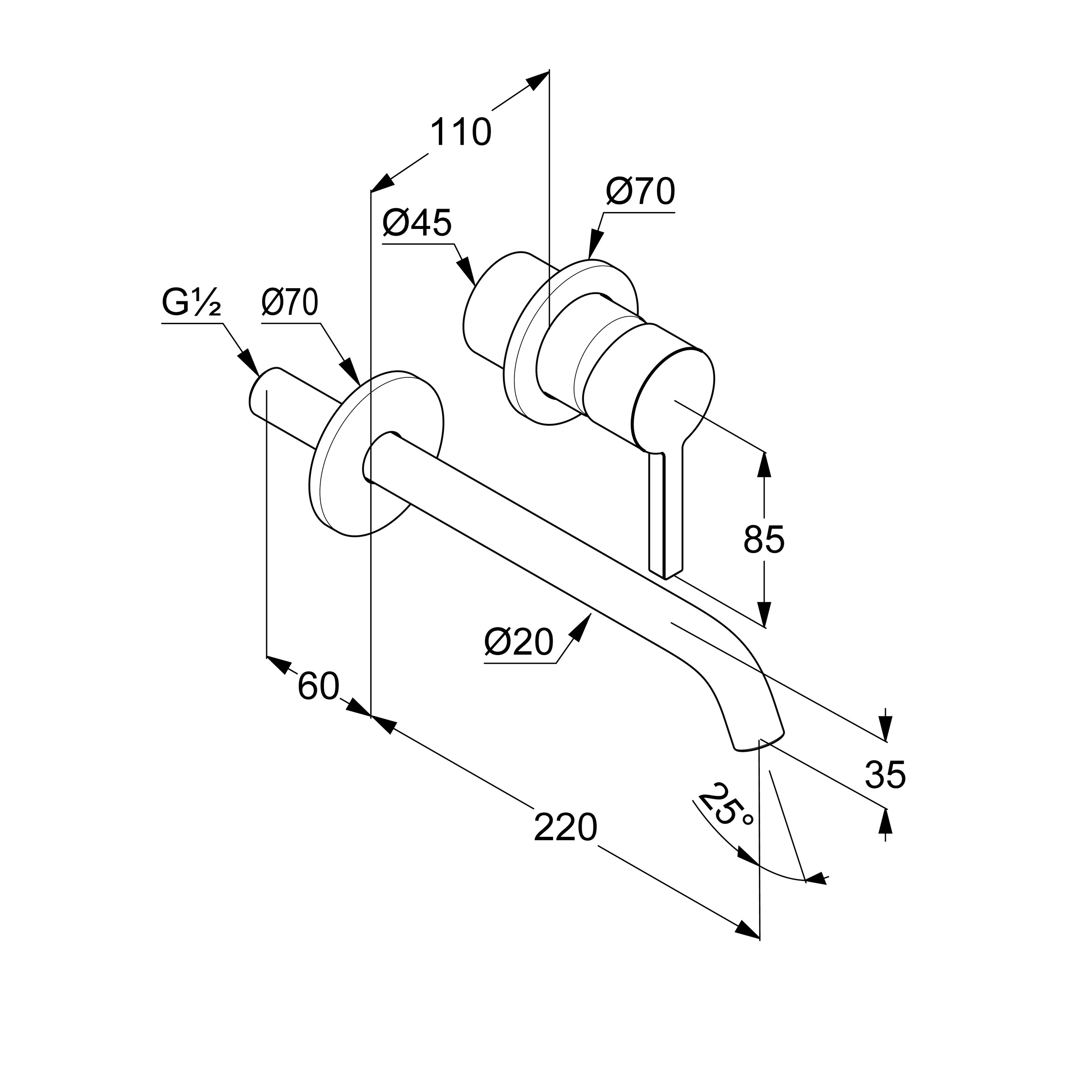 Смеситель для раковины Kludi Nova Fonte 202453915 черный матовый