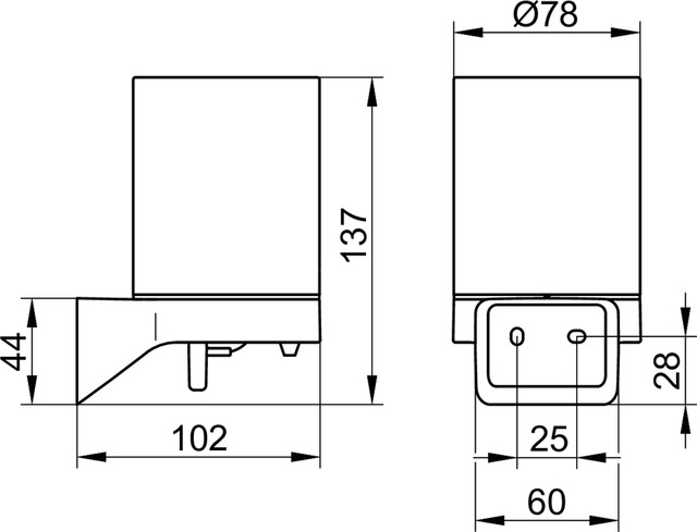 Дозатор для жидкого мыла Keuco Aveno 14652379000 черный матовый
