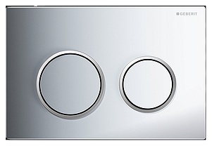 Кнопка смыва Geberit Omega 20 115.085.KH.1 хром глянцевый/хром матовый