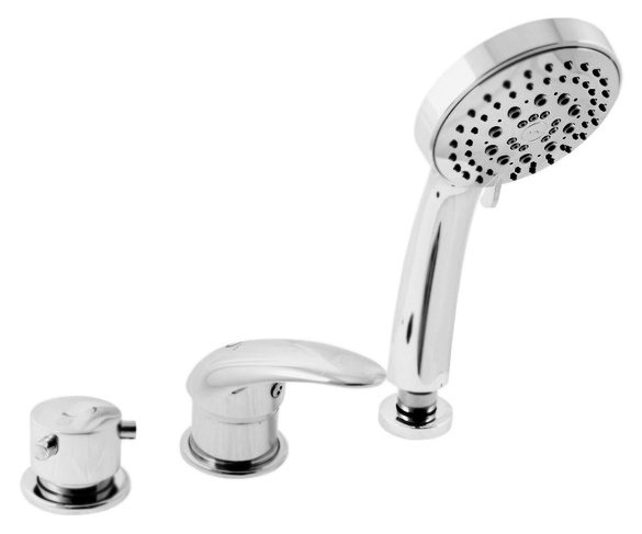 Смеситель на борт ванны Rav Slezak Dunaj D475.5P хром