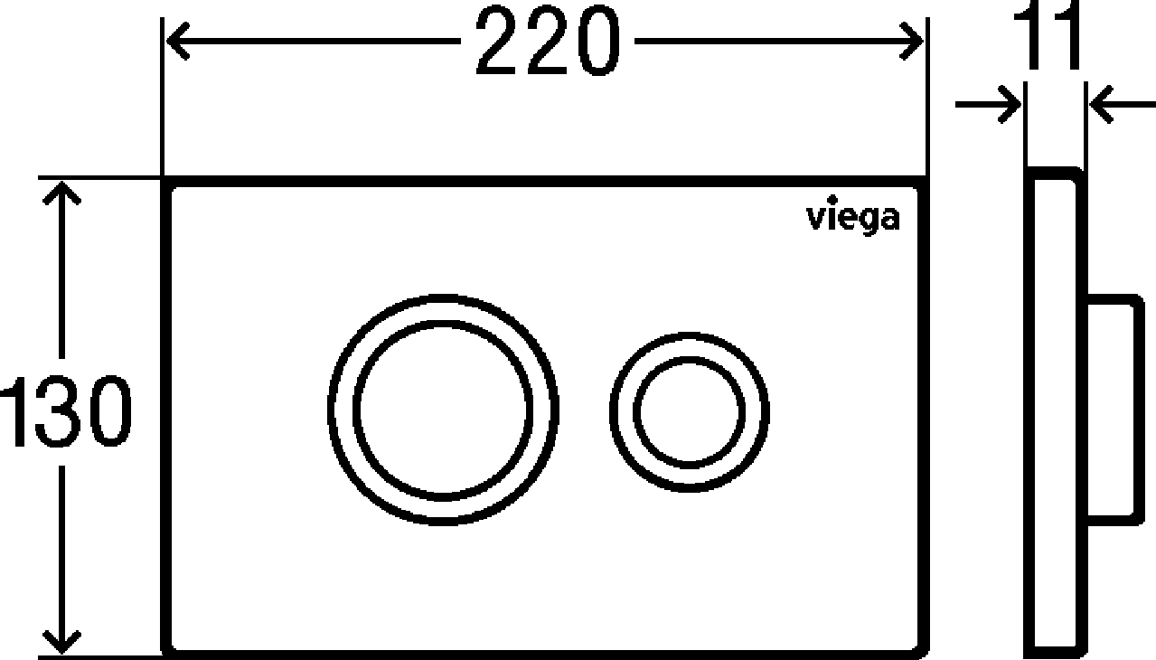 Кнопка смыва Viega Visign for Public 11 774332 белый