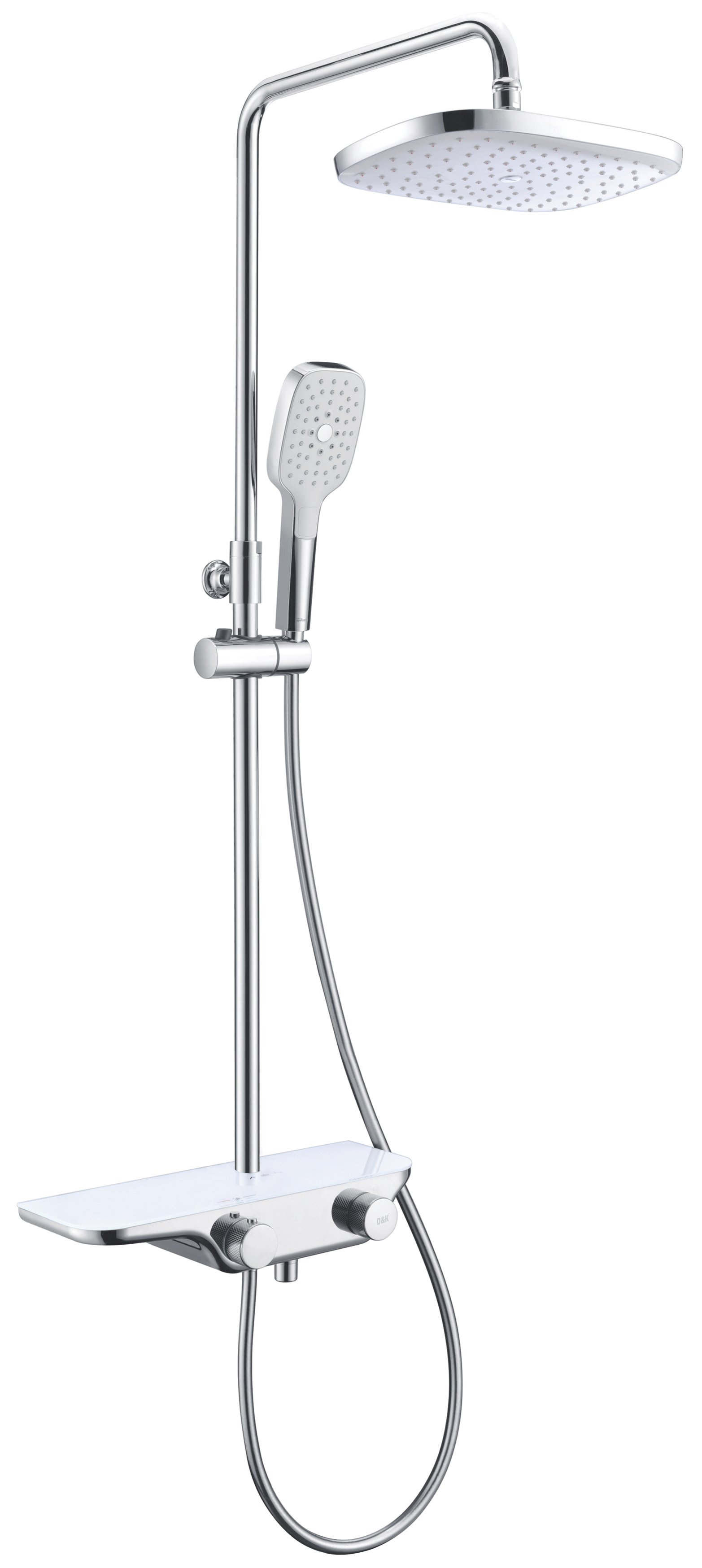 Душевая стойка D&K Bayern.Potsdam DA2193701B17 белый/хром