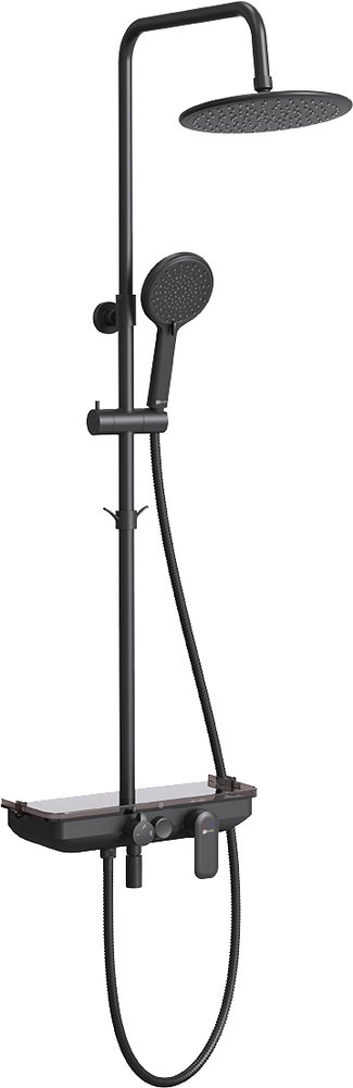 Душевая стойка Lemark Tropic LM7012BL черная