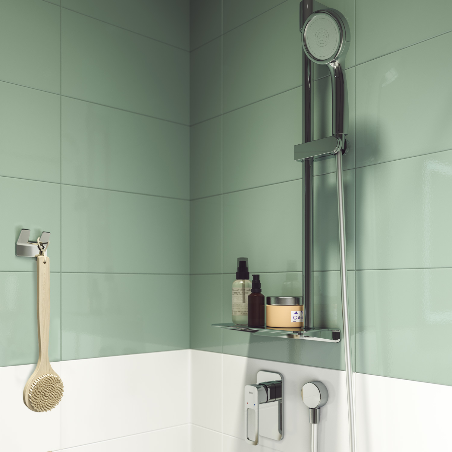 Смеситель для ванны с душем IDDIS Slide SLISB00i66 хром глянцевый