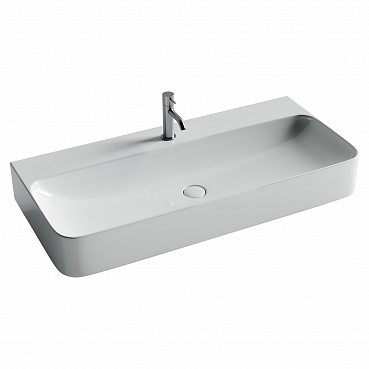 Раковина подвесная 102см Ceramica Nova Aura CN2007 белый