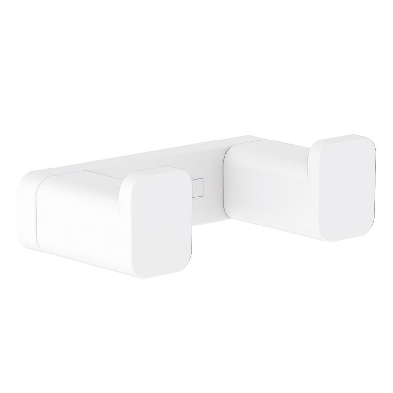 Крючок двойной Hansgrohe AddStories 41755700 белый матовый