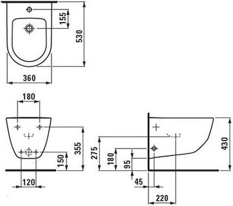 Биде подвесное Laufen Sonar 8.3034.1.000.302.1