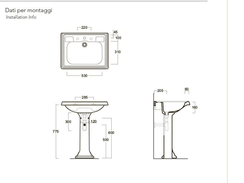 Раковина Simas Arcade AR 854 Белая