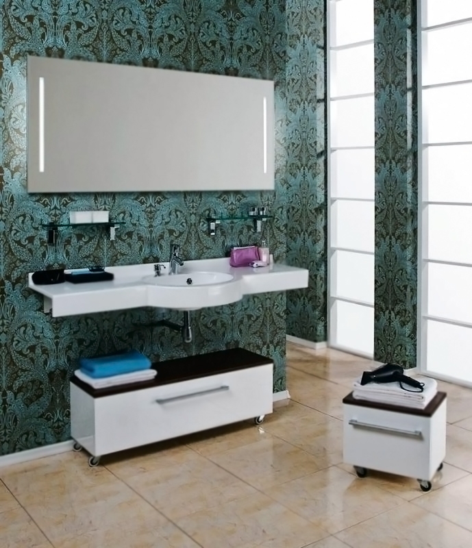 Раковина подвесная 150см Акватон Отель 1A70133NOT010 белый