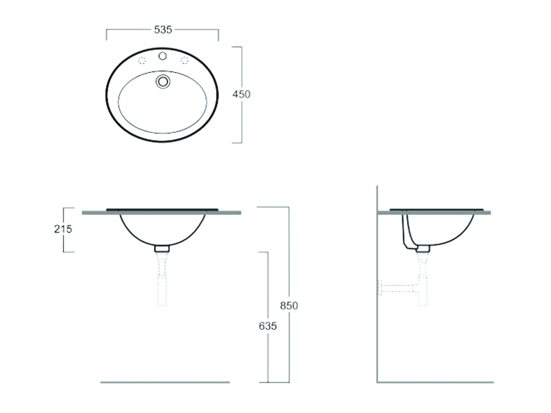 Раковина Simas Top Lavabi S 52 Белая
