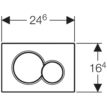 Кнопка смыва Geberit Sigma 01 115.770.LB.5 белый/синий/красный
