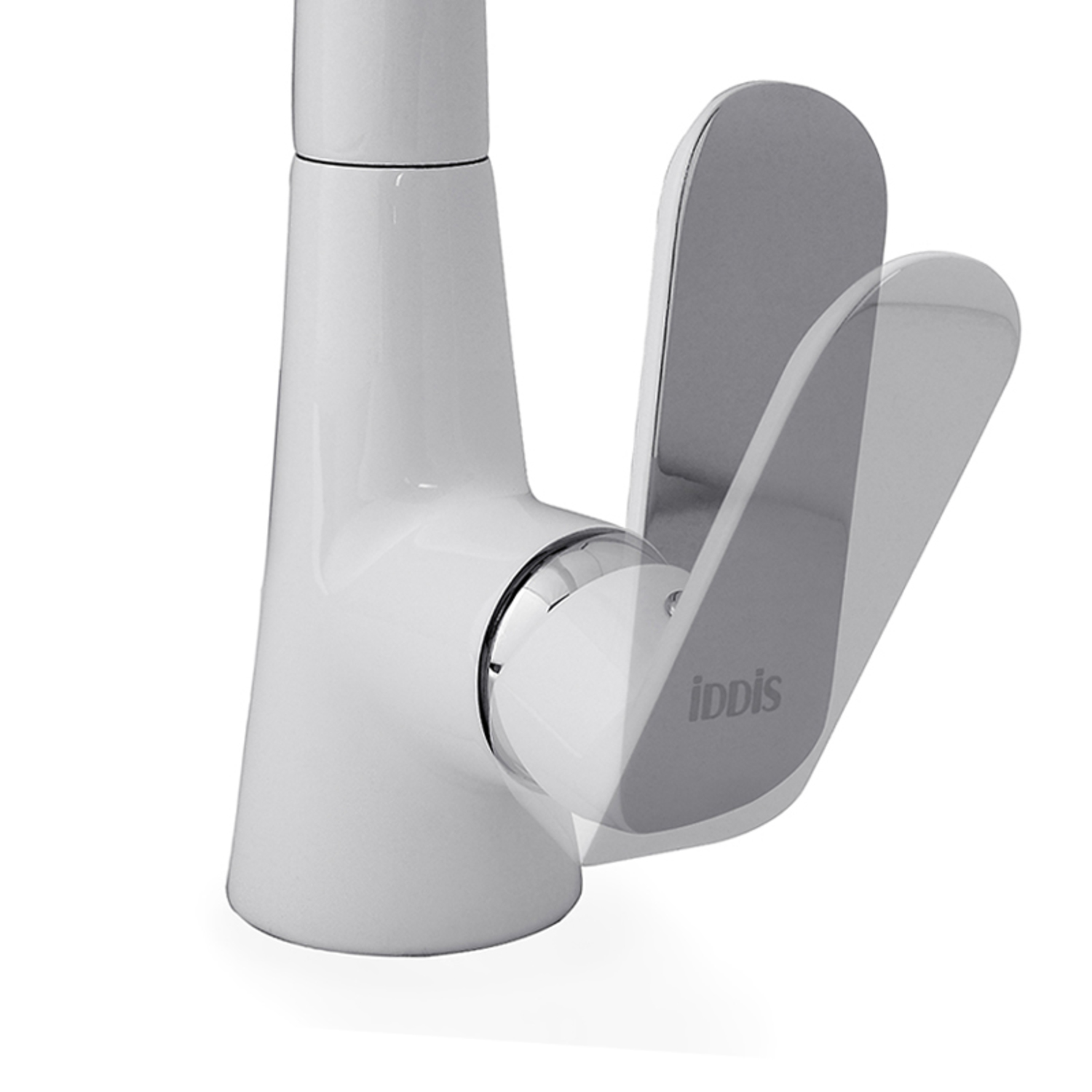 Смеситель для кухни IDDIS Calipso CALSBL0i05 белый матовый/хром глянцевый
