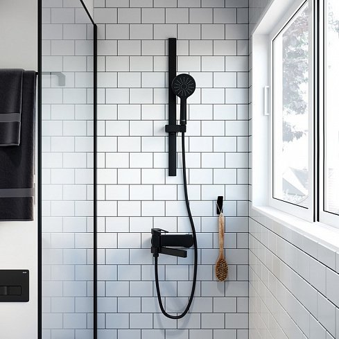 Душевой гарнитур Iddis Slide SLI1FB0i16 Черный