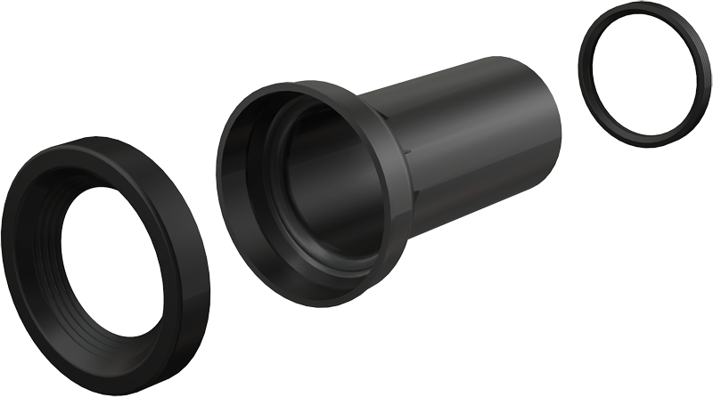 Выпускной патрубок для унитаза Alcaplast M902 черный