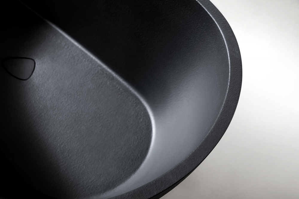 Ванна из искусственого камня ABBER Dortmund AM9911B черная