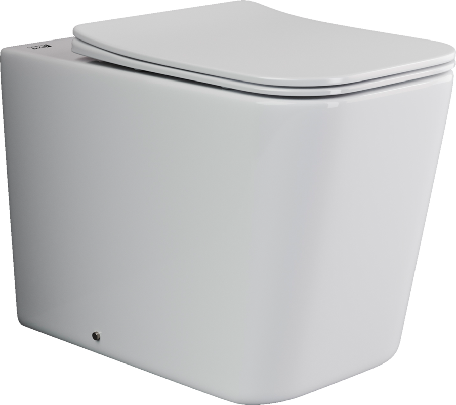 Унитаз приставной Ceramica Nova Cubic CN1809 белый