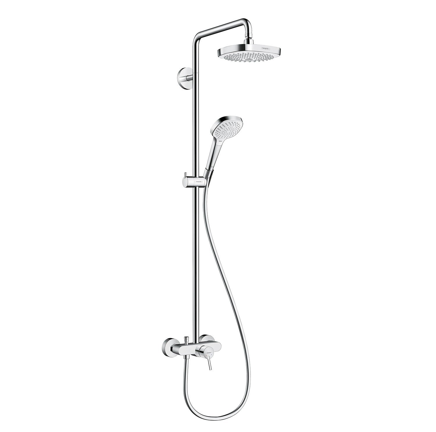 Душевая стойка Hansgrohe Croma Select E 27258400 хром;белый