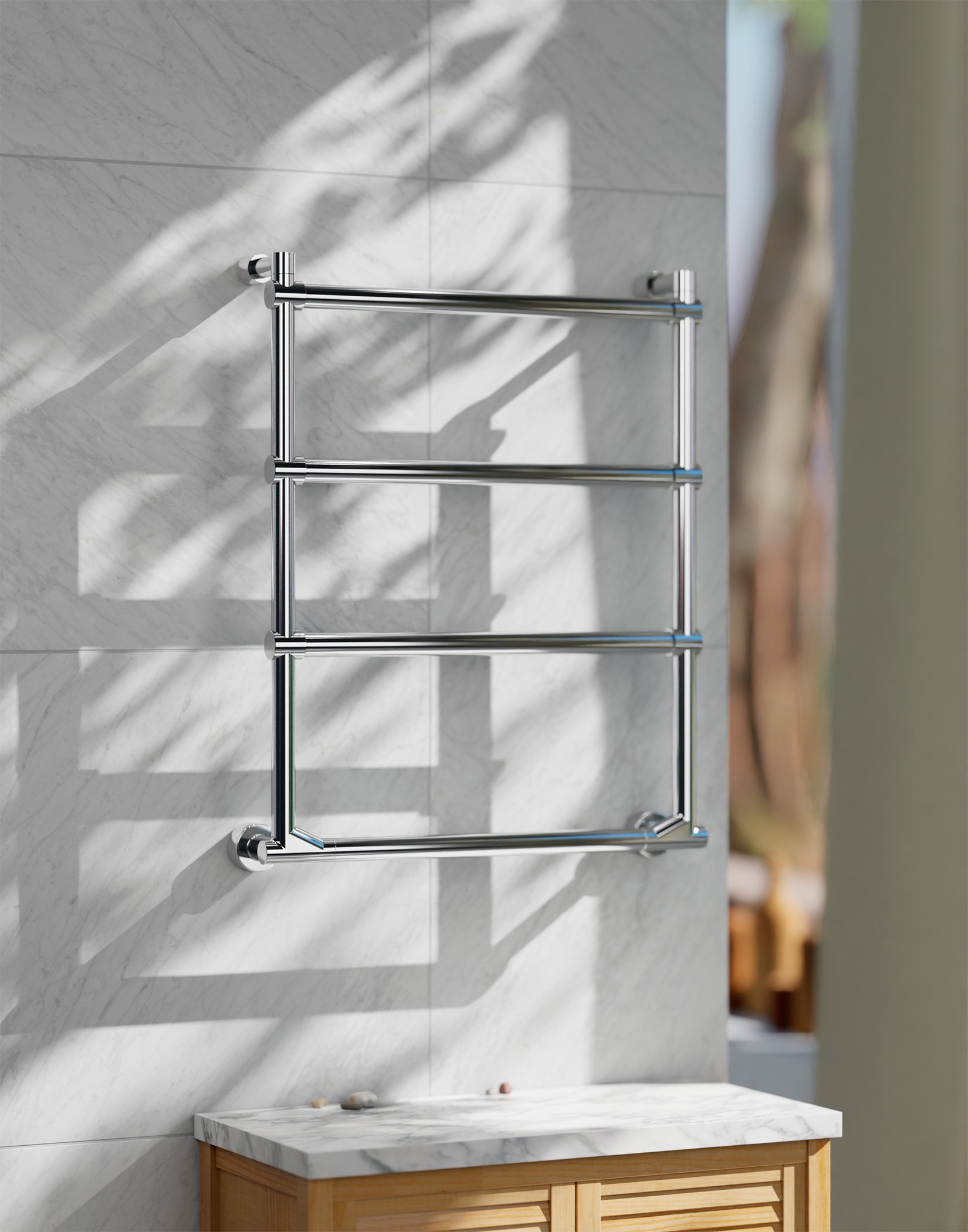 Полотенцесушитель электрический Margaroli Sole 5124704CRNB 64х50см хром