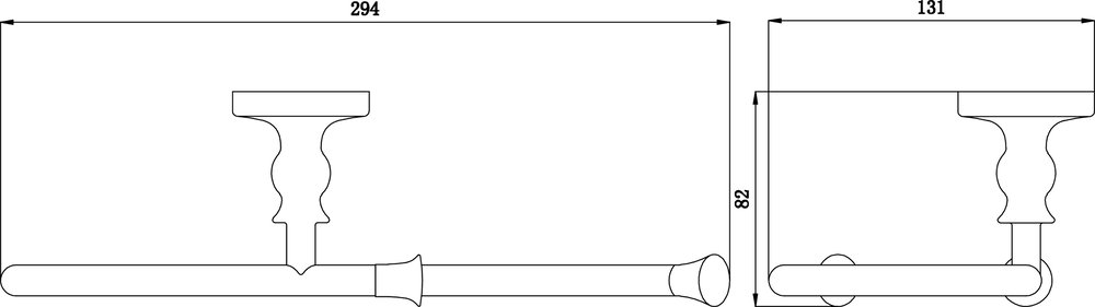 Держатель для полотенец Rush Crete CR35511 Бронза