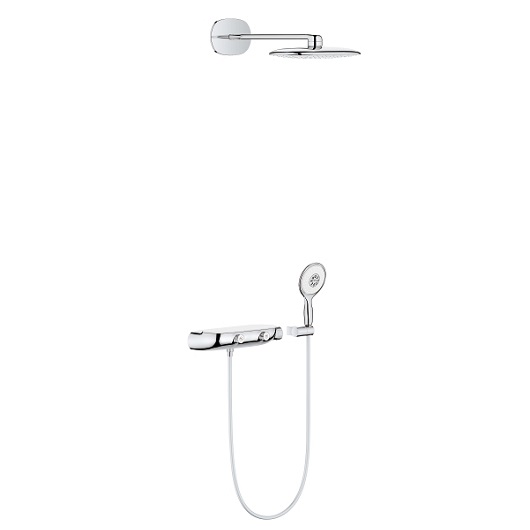 Встраиваемая душевая система Grohe Rainshower SmartControl 26446LS0 хром/белый