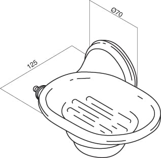 Мыльница AM PM 5 O Clock A2534200 Хром