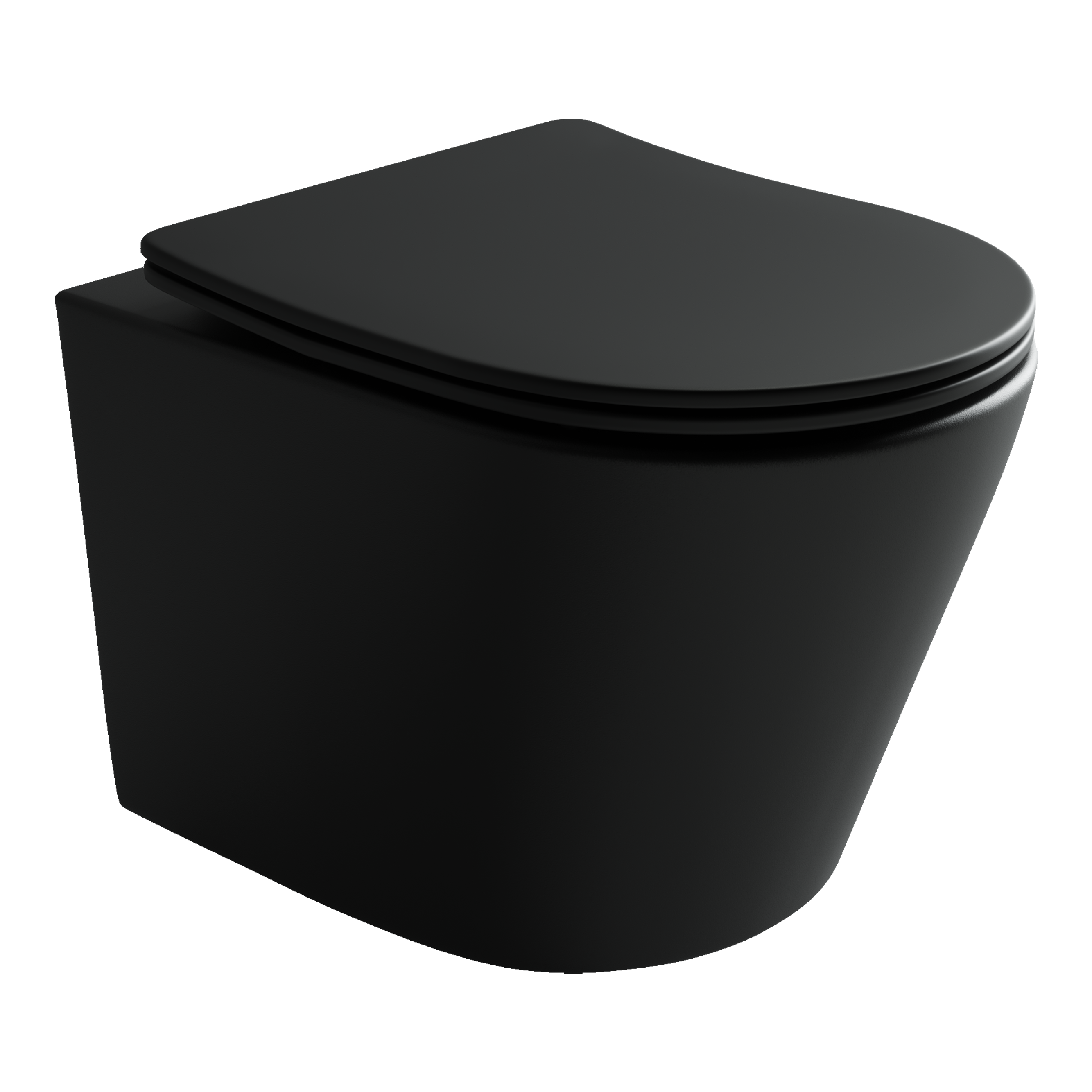 Унитаз подвесной безободковый Ceramica Nova Balearica CN6000MB черный матовый