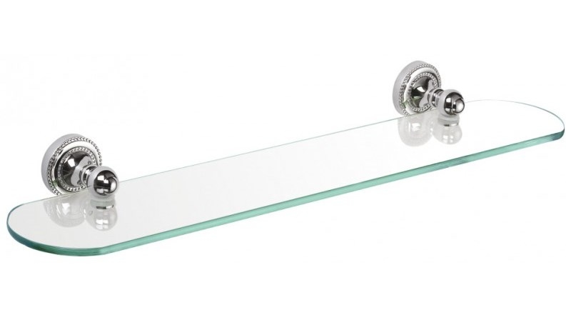 Стеклянная полка Fixsen Style FX-41103 Хром