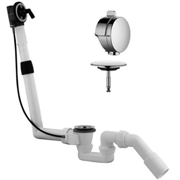 Слив-перелив Kludi Rotexa Multi 2120005N-00 с наливом белый хром