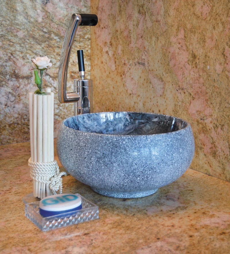 Раковина накладная 31см Gid Mnc481 серый