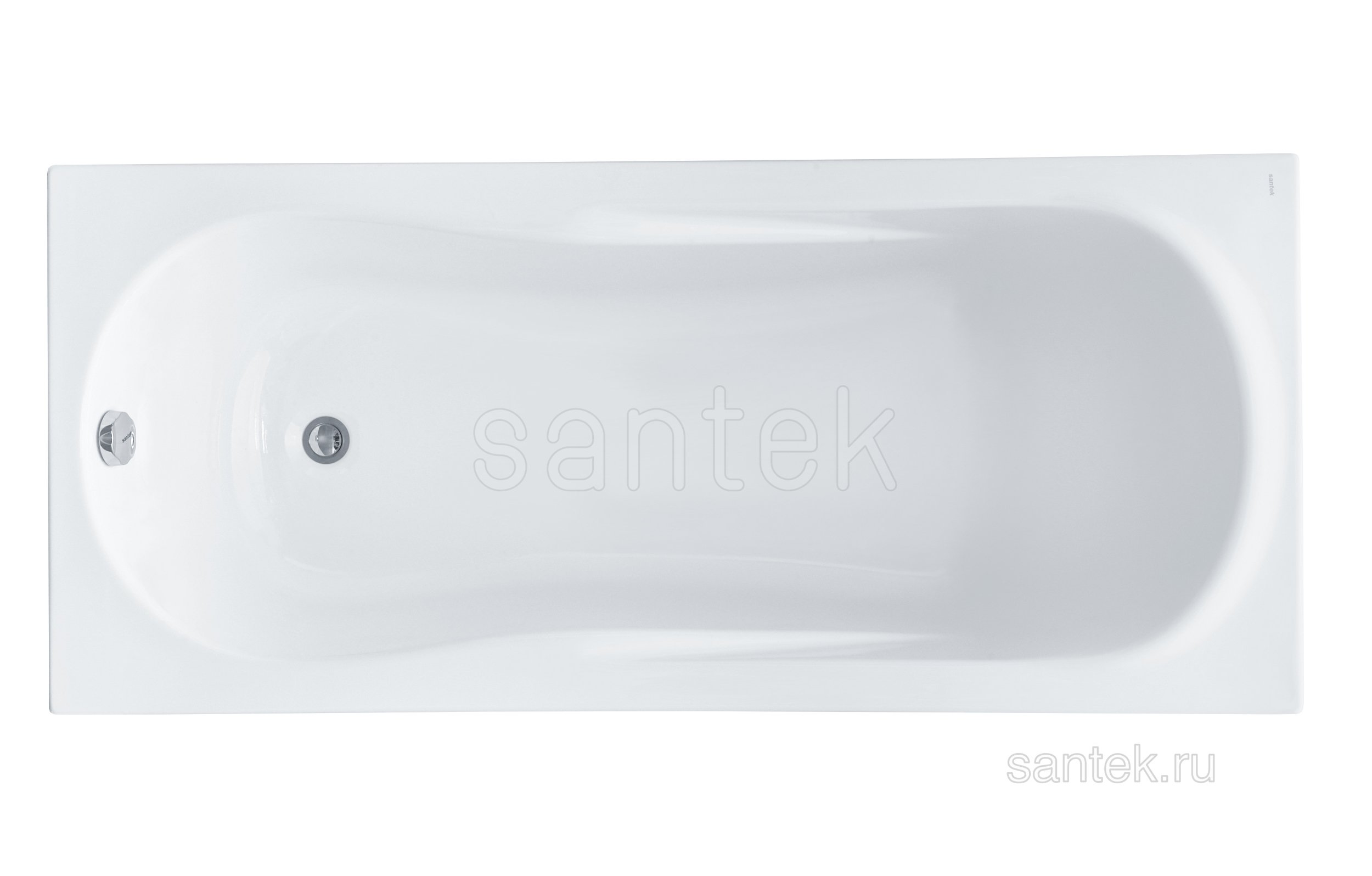 Акриловая ванна Santek Каледония 150х75 прямоугольная белая 1WH302383