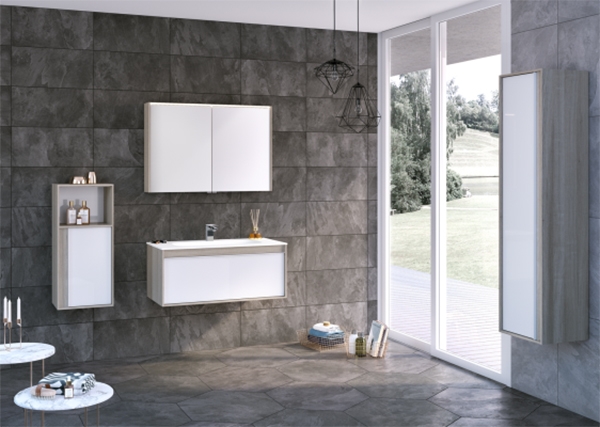 Шкаф-полупенал Vitra Metrolope 40 подвесной L Сливовое дерево Черный