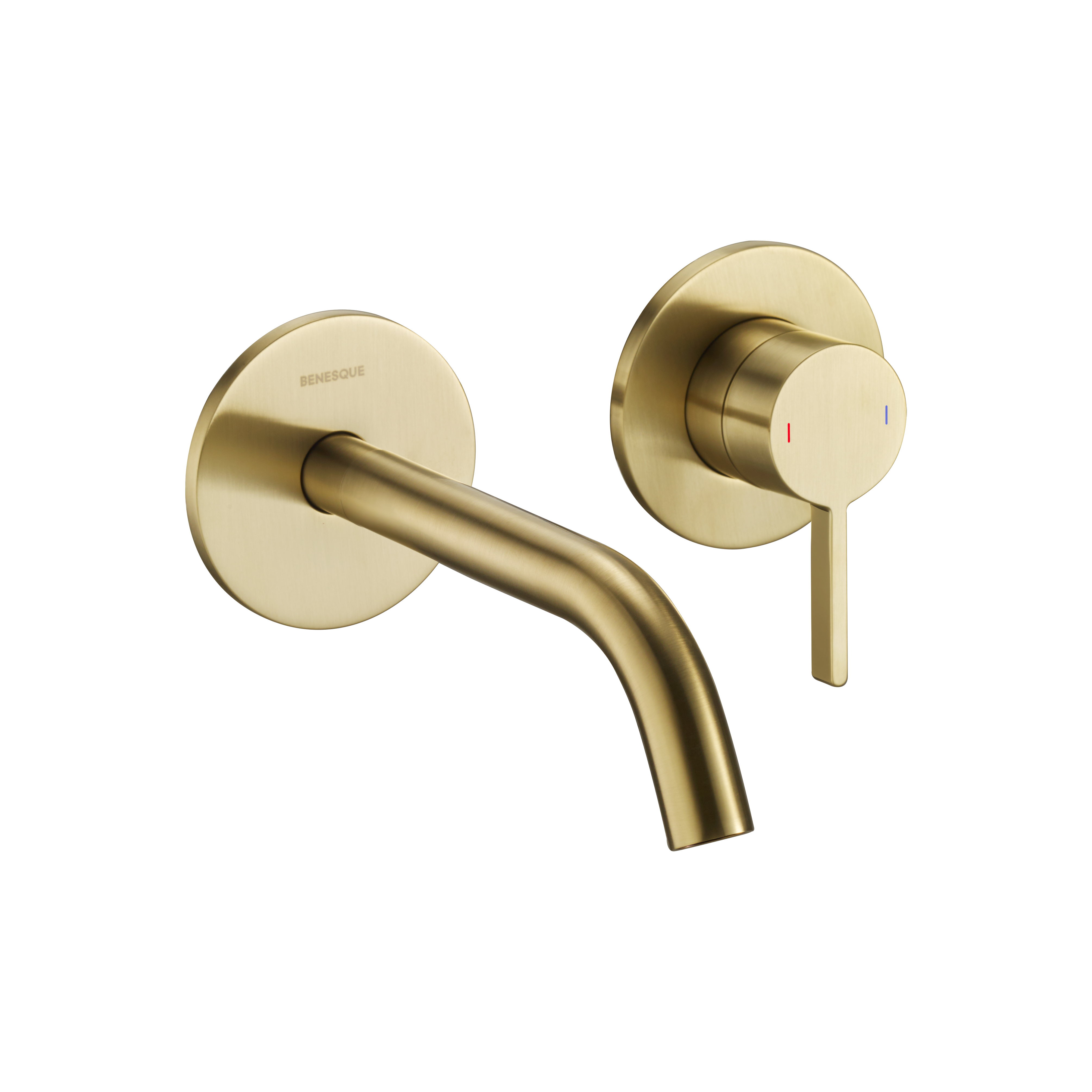 Смеситель для раковины встраиваемый Benesque Lumiere 10010304 латунь брашированная