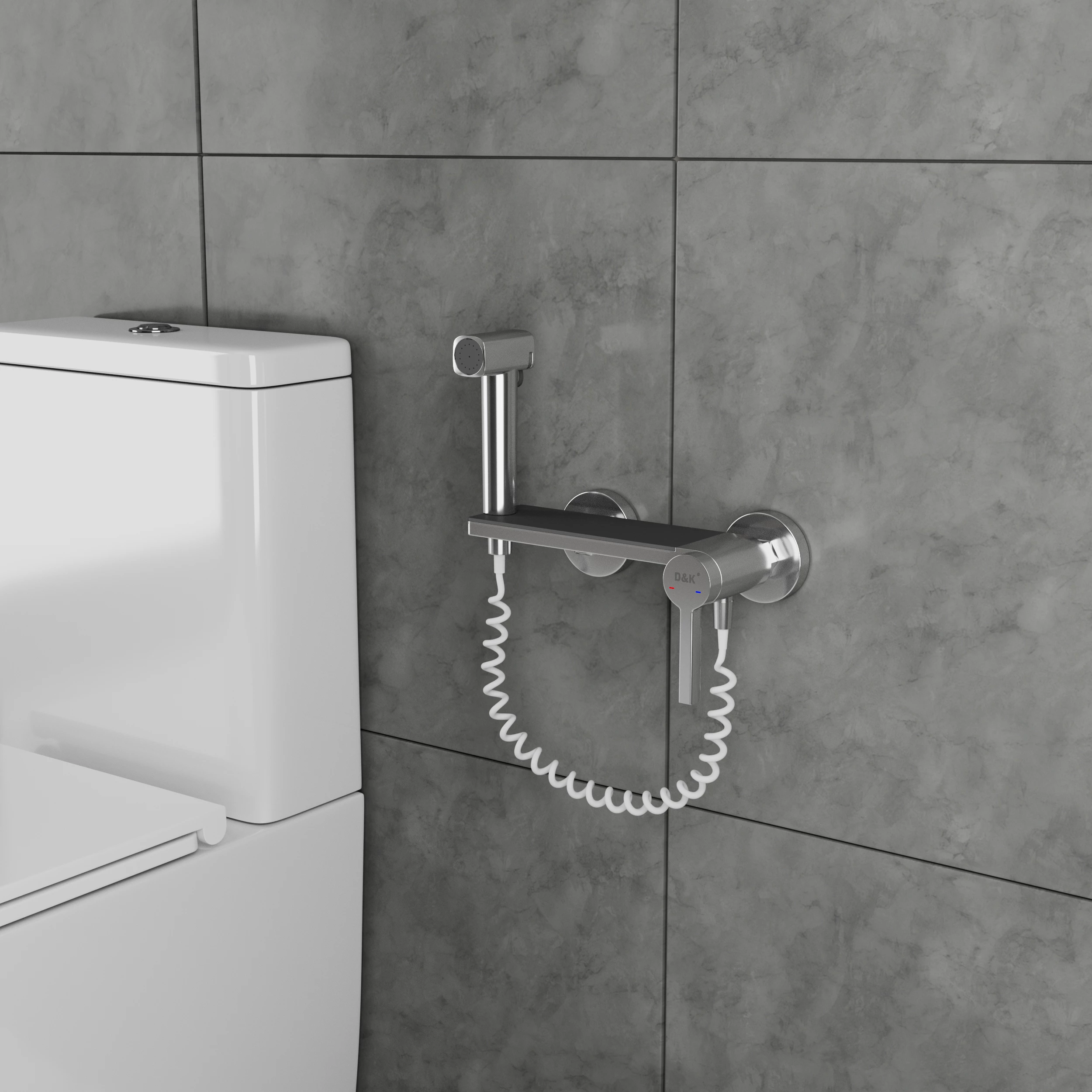 Гигиенический душ со смесителем D&K Bayern DA1504541 хром