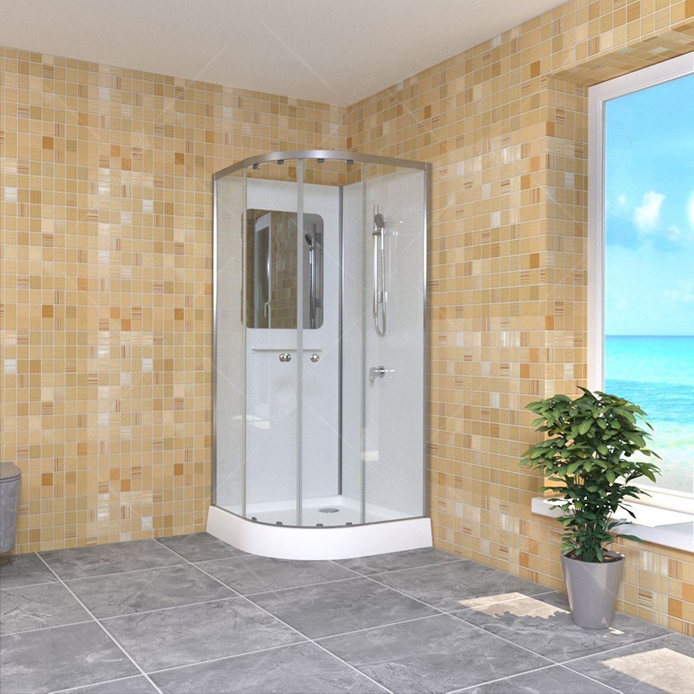 Душевые кабины RGW 381320800-12 100x100x200 профиль матовый хром, стекло прозрачное