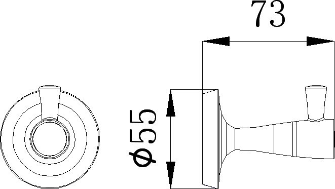 Крючок для полотенец Rush Balearic BA39210 Хром