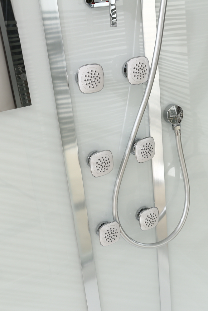 Душевая кабина Black&White G5509 120x90x220 профиль хром глянцевый, стекло прозрачное