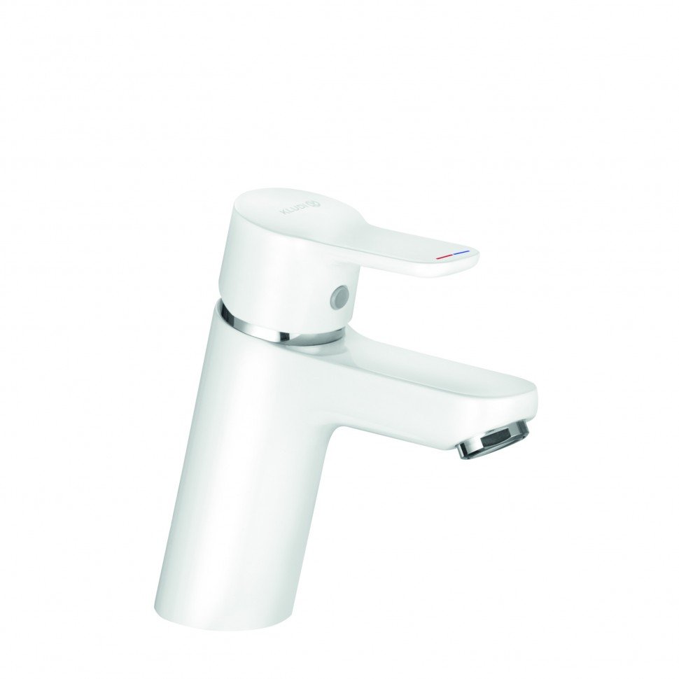 Смеситель для раковины Kludi Pure&Easy 370289165 хром/белый
