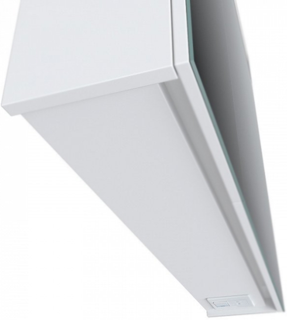 Зеркальный шкаф Iddis Mirro 80 с подсветкой 2 дверцы Белый