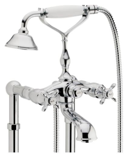 Смеситель для ванны Webert Ottocento OT720801 Хром Белый