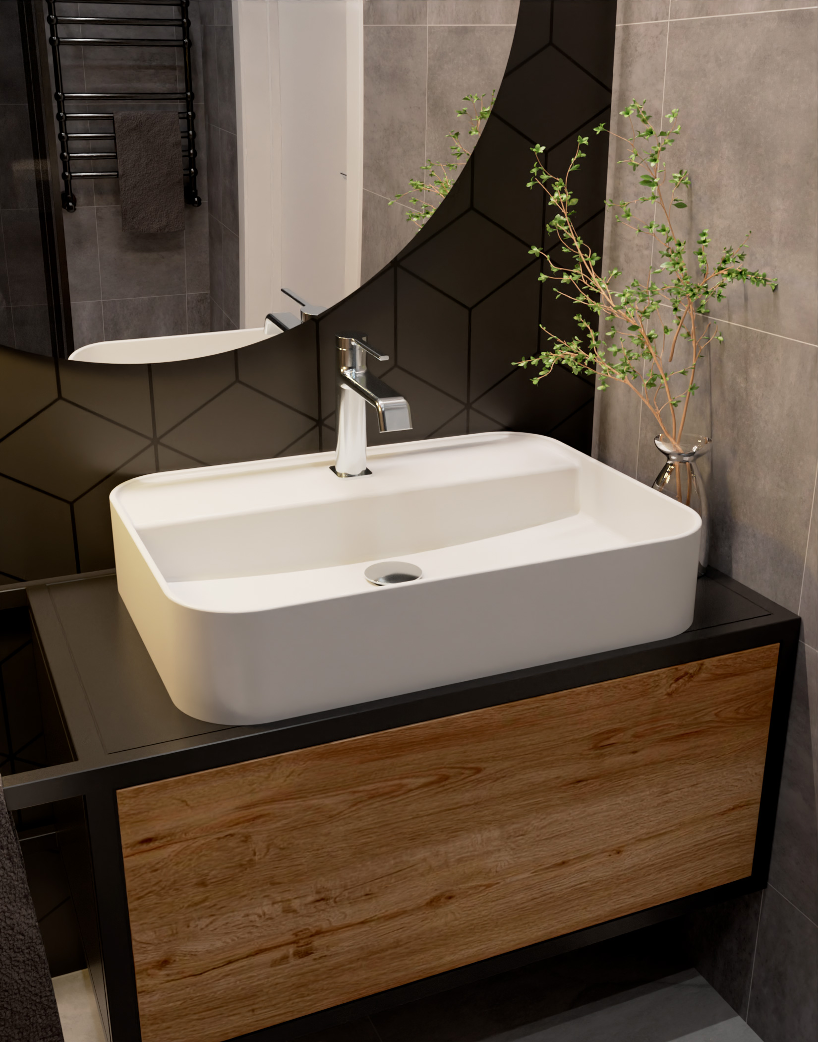 Смеситель для раковины AQUAme Asti AQM6410CR хром