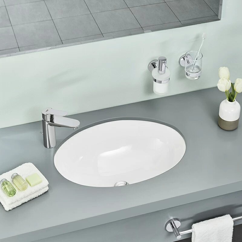 Раковина встраиваемая снизу 55см Grohe Bau Ceramic 39423000 белый
