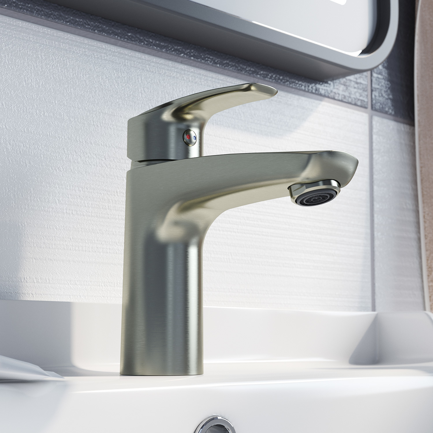 Смеситель для раковины IDDIS Ray RAYBN00i01 сатин